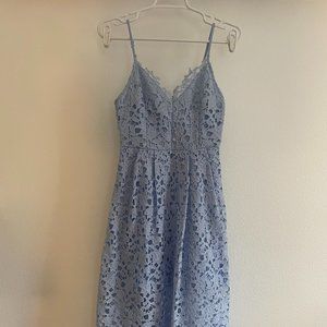 Blue ASTR Lace Dress